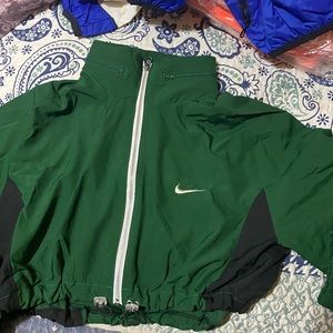 Green crop Nike hoodie from Frankie Collective